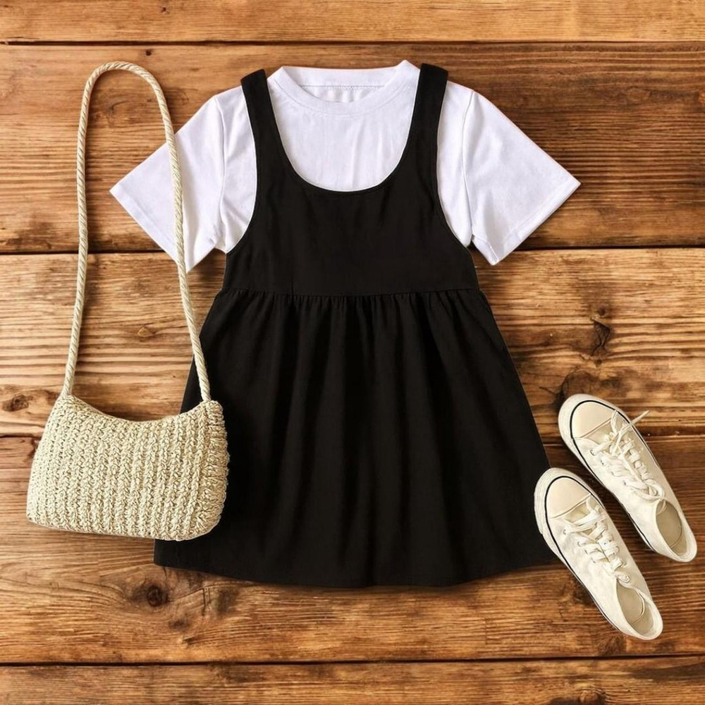 Black Lightweight Romper With Pockets